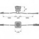 Interrupteur à bascule intégré LED 1x M1, 1x M1-F