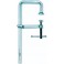 Serre-joint tout acier GUZ, Capacité de serrage : 250 mm, Profondeur de serrage 60 mm, Portée 120 mm, Glissière : 22,0 x 10,5 mm
