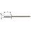 Rivet aveugle CAP alu/acier inoxydable standard tête semi-bombée 4,0x8,0mm (Par 1000)
