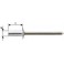 Rivet aveugle CAP alu/acier inoxydable standard tête semi-bombée 4,8x9,5mm (Par 1000)