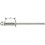 Rivet aveugle multiserrage alu standard tête semi-bombée 3,2x9,5mm (Par 1000)