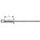 Rivet aveugle multiserrage alu standard tête semi-bombée 4,8x15mm (Par 1000)