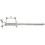 Rivet aveugle multiserrage acier/acier tête semi-bombée 4x17mmGesipa (Par 1000)