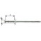 Rivet aveugle multiserrage acier/acier tête semi-bombée4,8x15mm Gesipa (Par 1000)