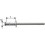 Rivet aveugle multiserrage alu/acier inoxydable têtesemi-bombée 4,8x10mm (Par 1000)