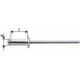 Rivet aveugle alu standard tête semi-bombée 3x16mm Gesipa (Par 1000)