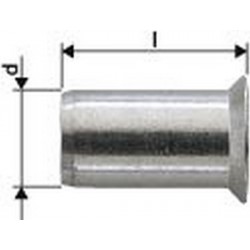 Ecrou aveugle alu standard tête fraisée M6x9x17,0 Gesipa (Par 1000)