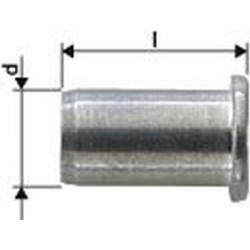 Ecrou aveugle alu standard tête plate M5x7x11,5 Gesipa (Par 1000)