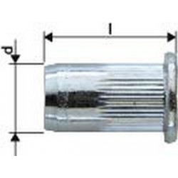 Ecrou aveugle acier galvanisé tête large M6x9x15,5 Gesipa (Par 250)