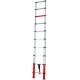 Echelle telescopique 1x10 2,91m rouge