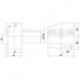 Support porte outils VDI droite AR 40x 26mm FORTIS