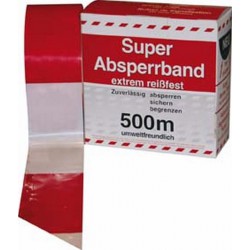 Ruban de balisage, Long. : 500 m, Modèle Carton à dérouler