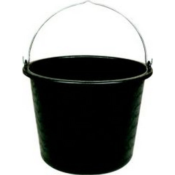 Seau De Construction KADAX 20 Litres - Plastique Renforcé Avec Poignée Métal - Pour Chantier, Jardin, Nettoyage