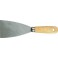 Couteau de peintre trempé, rectifié conique, avec manche plat ovale en bois., Larg. : 40 mm