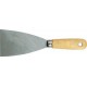 Couteau de peintre trempé, rectifié conique, avec manche plat ovale en bois., Larg. : 50 mm