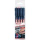 Lot de marqueurs pour câbles 8407 noir, rouge, bleu, vert edding 1 PCS