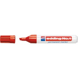Marqueur permanent 1 rouge edding 1 PCS