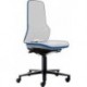 Chaise bureau ESD NEON 2 bleu avec roue perman