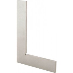 Équerre d'atelier sans butée, DIN 875/I, en acier inoxydable, forme A, Long. des branches : 300 x 200 mm, Coupe transversale 40 x 8 mm
