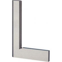 Équerre à fil de précision, sans butée, DIN 875/00, acier, Long. des branches : 150 x 100 mm, Coupe transversale 25 x 6 mm