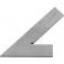 Équerre 45° sans butée, Long. des branches : 150 x 100 mm, Coupe transversale 20 x 5 mm
