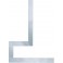 Équerre à brides, Dimensions : 500 x 500 mm, Coupe transversale 30 x 5 mm