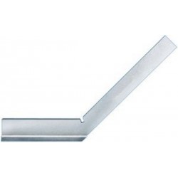 Equerre d'onglet à chapeau, Long. des branches : 150 x 100 mm, Coupe transversale 20 x 5 mm