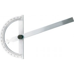 Rapporteur d'angle, Arc gradué : 300 mm, Long. des branches 500 mm