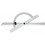 Rapporteur d'angle, réglable et coulissant en Long., Arc gradué : 150 mm, Long. des branches 300 mm