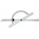 Rapporteur d'angle, réglable et coulissant en Long., Arc gradué : 250 mm, Long. des branches 500 mm