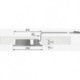 Spot LED MultiLite Flood sans bague de recouvrement, ww, 12VDC, 4W, 2m