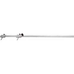 Compas à verge de précision, Plage de mesure : 1000 mm, Coupe transversale 30 x 6 mm, Vernier 1/10 mm