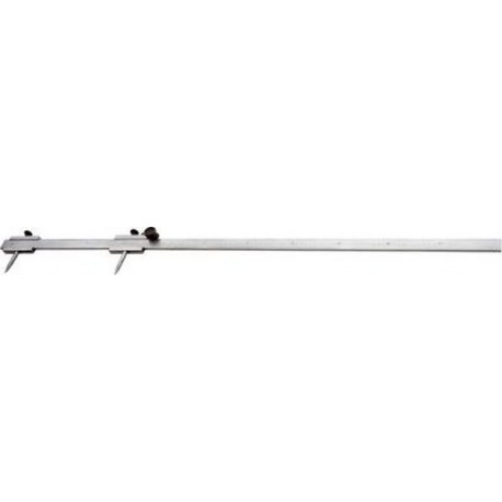 Compas à verge de précision, Plage de mesure : 2000 mm, Coupe transversale 40 x 8 mm, Vernier 1/10 mm
