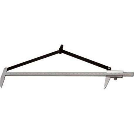 Pied à coulisse de traçage, Plage de mesure : 200 mm, Pour Ø de cercle 400 mm, Vernier 1/10 mm