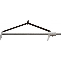 Pied à coulisse de traçage, Plage de mesure : 300 mm, Pour Ø de cercle 600 mm, Vernier 1/10 mm