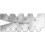 Calibre d'affûtage pour outil à fileter trapézoïdal, conforme à la norme DIN 103, Pas : 2-12 mm, Angle de flanc 30 °, Entaille 30 °