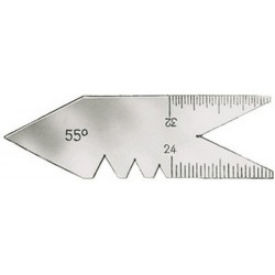 Calibre d'affûtage pour outils à fileter, Pour filetage : 60°