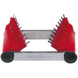 Calibre de gicleur, Plage de mesure : 1,5-3,0 mm, Nombre de pointes de mesure 16