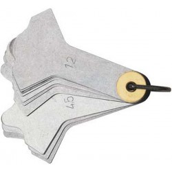 Jauge de cordon de soudure avec 12 lames, Plage de mesure : 3-12 mm