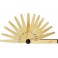 Jauge d'Épais. : de précision, anti-magnétique, Plage de mesure : 0,05-1,00 mm (augmentant de 0,05 mm), Nombre de lames 20, Long. de la lame 100 mm