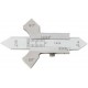 Jauge pour cordon de soudure avec coulisse, Plage de mesure : 20 mm, Vernier 1/10 mm