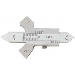 Jauge pour cordon de soudure avec coulisse, Plage de mesure : 20 mm, Vernier 1/10 mm