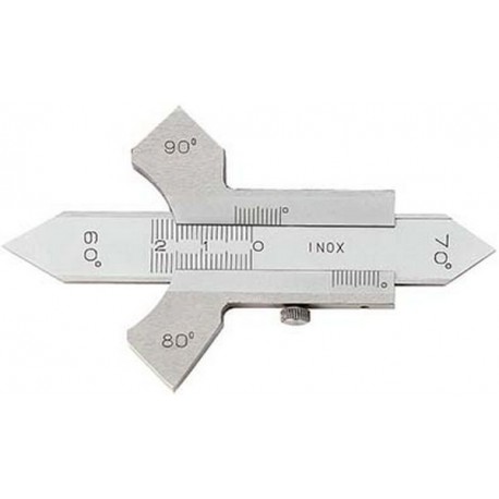 Jauge pour cordon de soudure avec coulisse, Plage de mesure : 20 mm, Vernier 1/10 mm