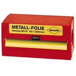 Feuille métallique en laiton (Ms 63), Épais. : de la feuille : 0,15 mm