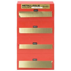 Jeu de feuilles métalliques, laiton, Dimensions : 150 x 1200 mm