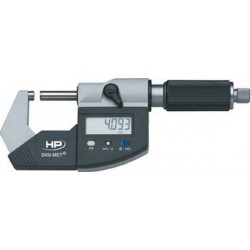 Micromètre numérique DIGI-MET® RS 232 et Digimatic, Plage de mesure : 75-100 mm, Ø de la touche mobile 6,5 mm, Pas de la broche 0,635 mm