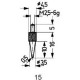 Touche de mesure acier type 15/0,5mm KÄFER 1 PCS