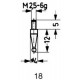 Embout de mesure, en carbure, Modèle : sphérique, 2 mm de Ø