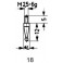 Embout de mesure, en carbure, Modèle : sphérique, 2 mm de Ø