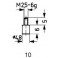 Embout de mesure, en carbure, Modèle : plane, 4,8 mm de Ø